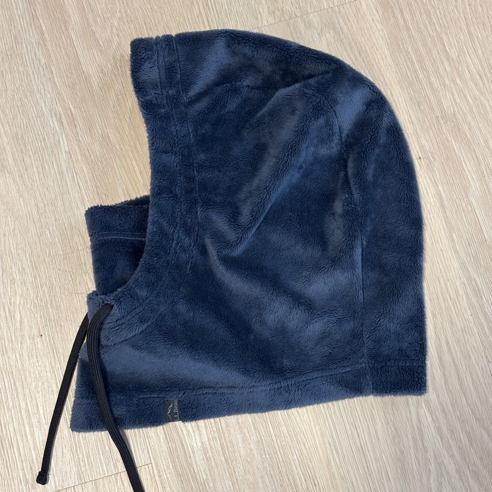 LL BEAN Fleece Hooded Scarf Hood Snood RRP $35